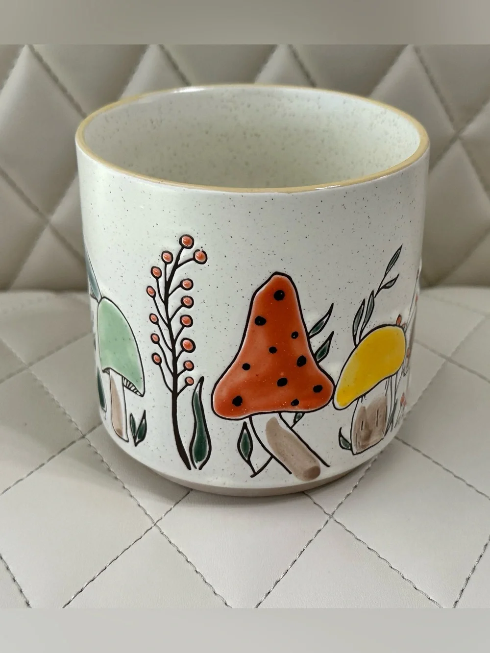 SPECTRUM MOREL VALLEY MUSHROOM Designz 18oz Stackable Mug Retro Colors